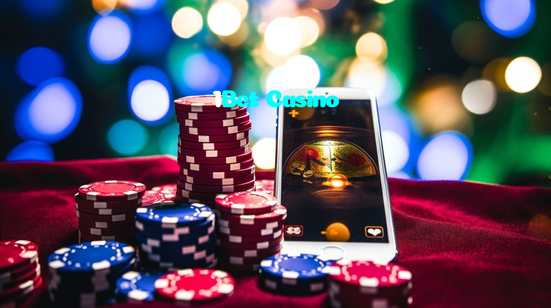 1Bet Casino casino presented on mobile device in Pakistan with slots and live games